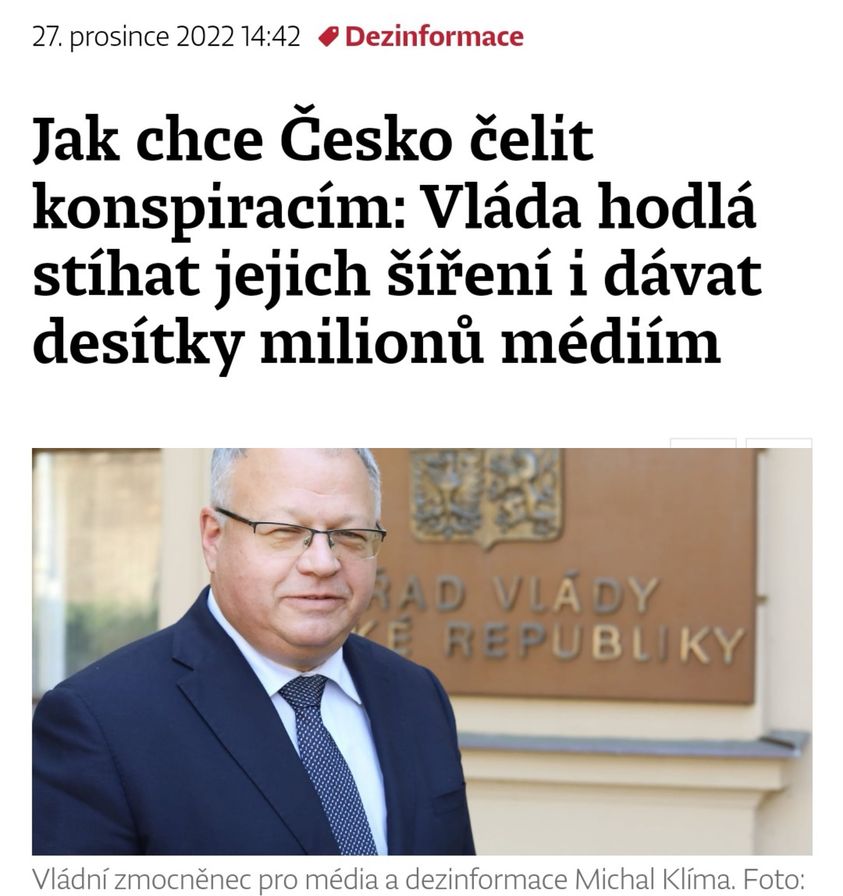 Spousta dezinformací se nakonec ukázala být pravdivými fakty, možná proto tak vadí Fialovi a jeho vládě?