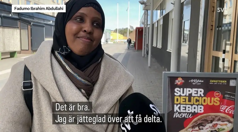 Švédska volička Fadumo Ibrahim Abdullahi 