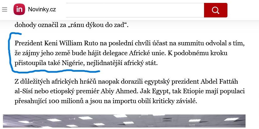 Lživý článek na Novinky.cz - screen