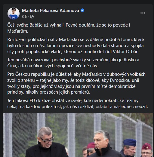 Redakce Islamizace.cz doplňuje: Toto si přála šéfka TOP09 Markéta Pekarová Adamová: Redakce Islamizace.cz doplňuje: Toto si přála šéfka TOP09 Markéta Pekarová Adamová: