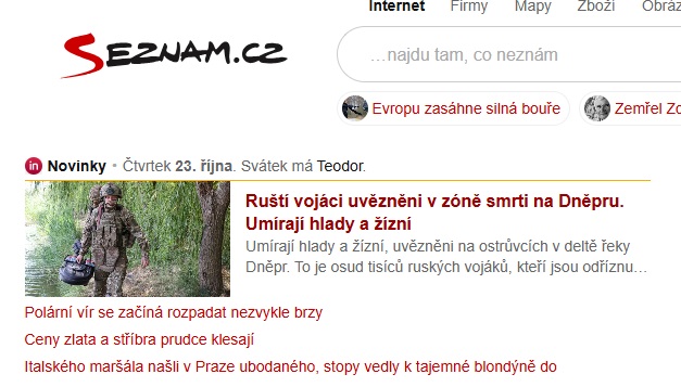 Rusové umírají žízni u vody ...