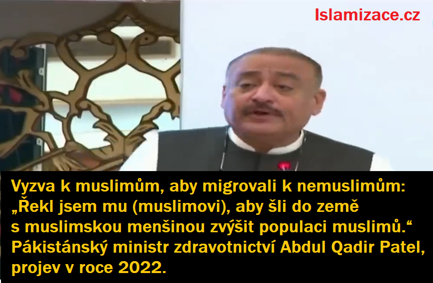 „Někdo řekl, že je to Alláh, kdo nám dal schopnost plodit více dětí. Řekl jsem mu, aby šli do země s muslimskou menšinou zvýšit populaci muslimů. V Pákistánu už jsme v majoritě. (…) Nechceme snižovat muslimskou populaci. Chceme, aby muslimové byli lepší, vzdělanější a chceme jim poskytnout lepší zdravotnická zařízení,“ prohlásil ministr Abdul Qadir Patel. 